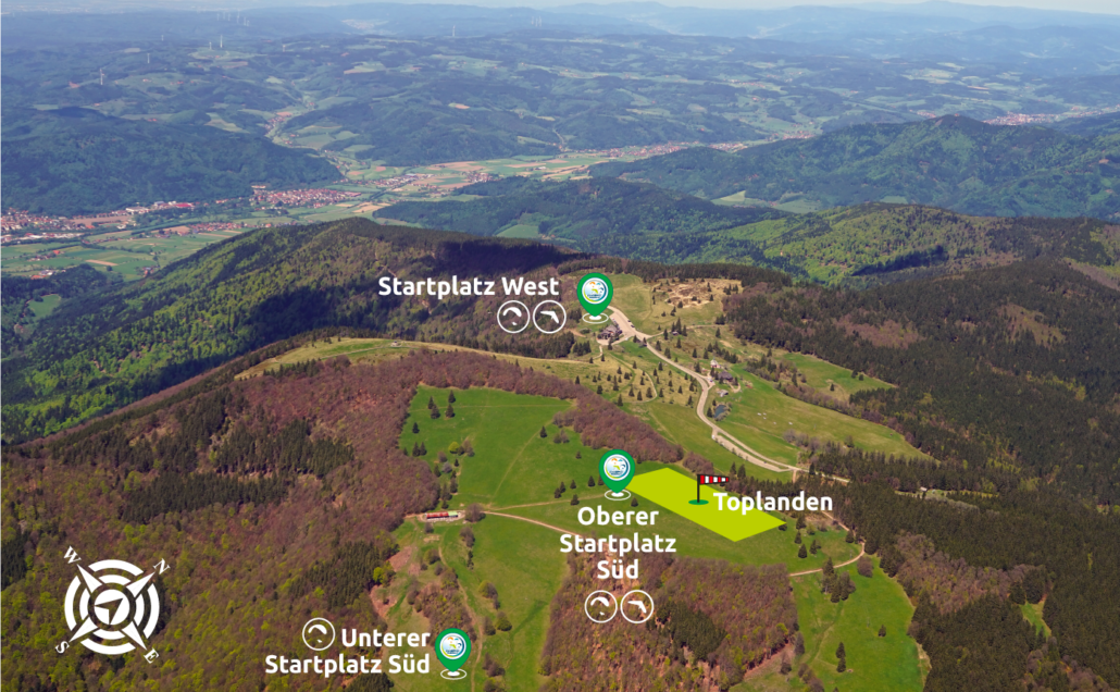 Hier befinden sich die Startplätze des DGFC Südschwarzwald
